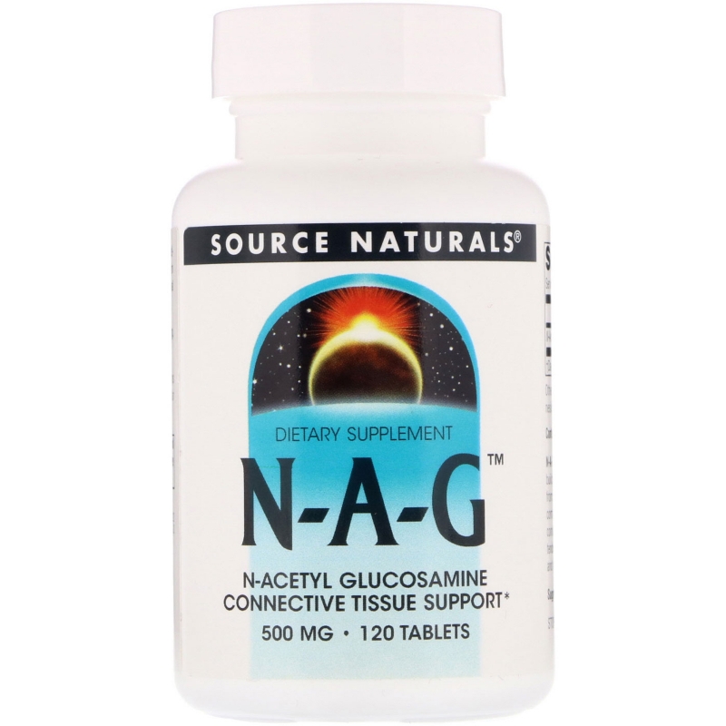 Source Naturals, N-A-G, 500 мг, 120 таблеток