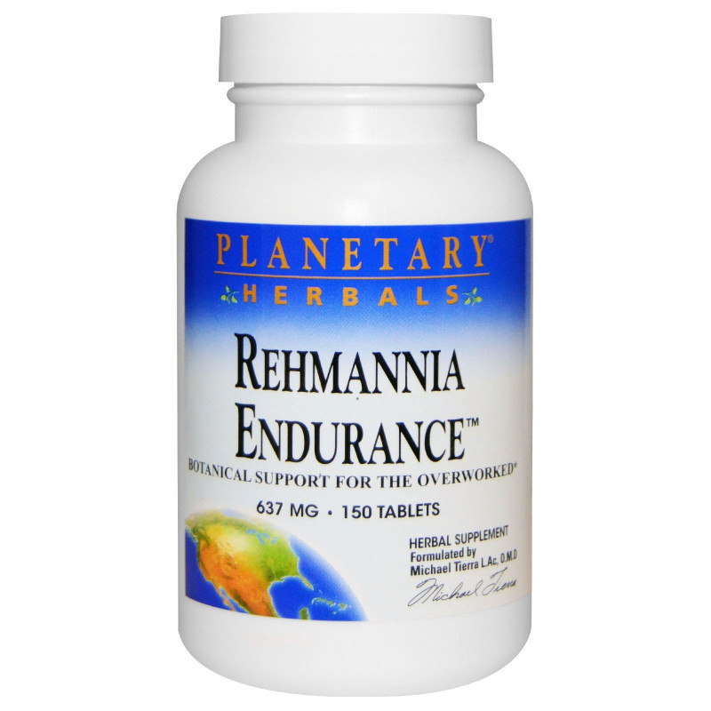 Planetary Herbals, Rehmannia Endurance (ремания), 637 мг, 150 таблеток