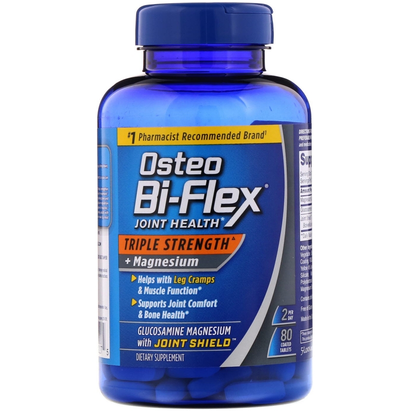 Osteo Bi-Flex, Joint Health, Triple Strength + Magnesium, 80 Coated Tablets