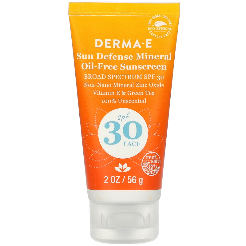 Derma E, Natural Mineral Oil-Free Sunscreen, SPF 30, 2 oz (56 g)