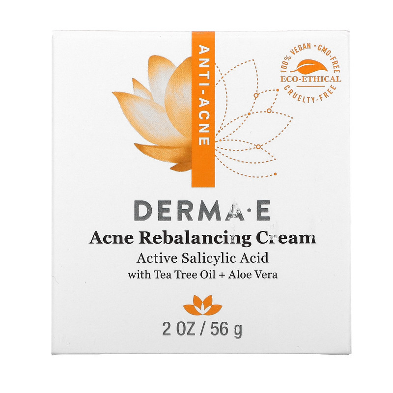 Derma E, Увлажняющий крем Very Clear Moisturizing Cream, комплекс против дефектов кожи, 56 г (2 унции)