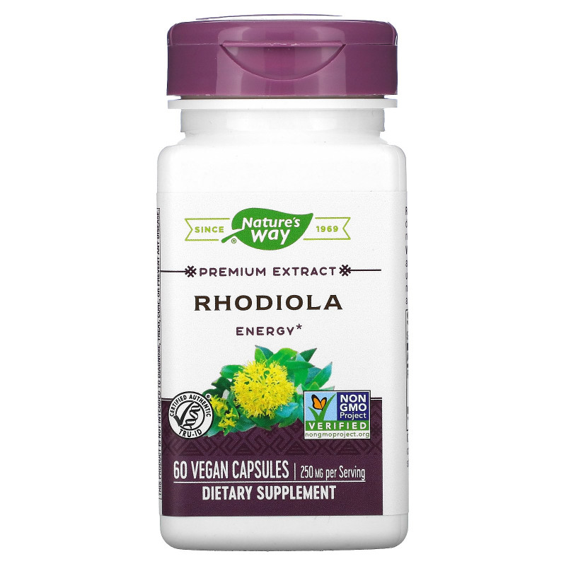 Nature's Way, Rhodiola, Standardized, 60 Veg. Capsules