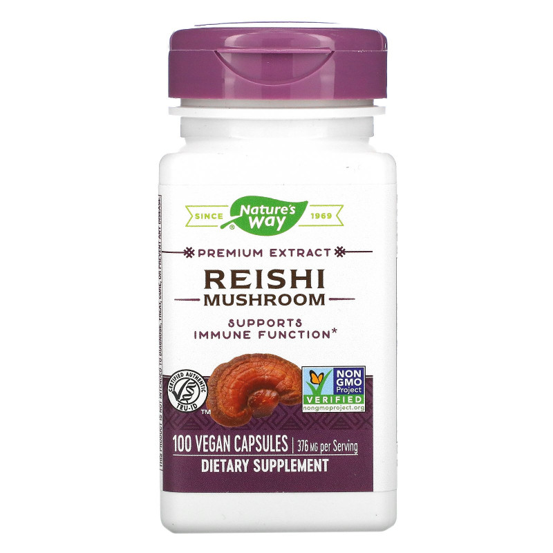 Nature's Way, Reishi, 376 mg, 100 Vegetarian Capsules