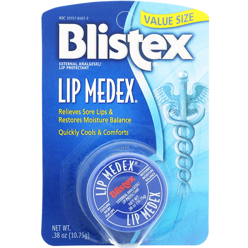 Blistex, Lip Medex, Наружное обезболивающее защитное средство для губ, 0.38 унции (10.75 г)