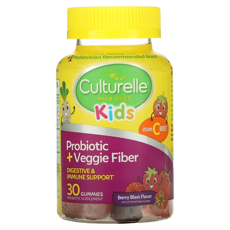 Culturelle, Kids, Probiotic Gummies, Berry Blast, 40 Once Daily Gummies