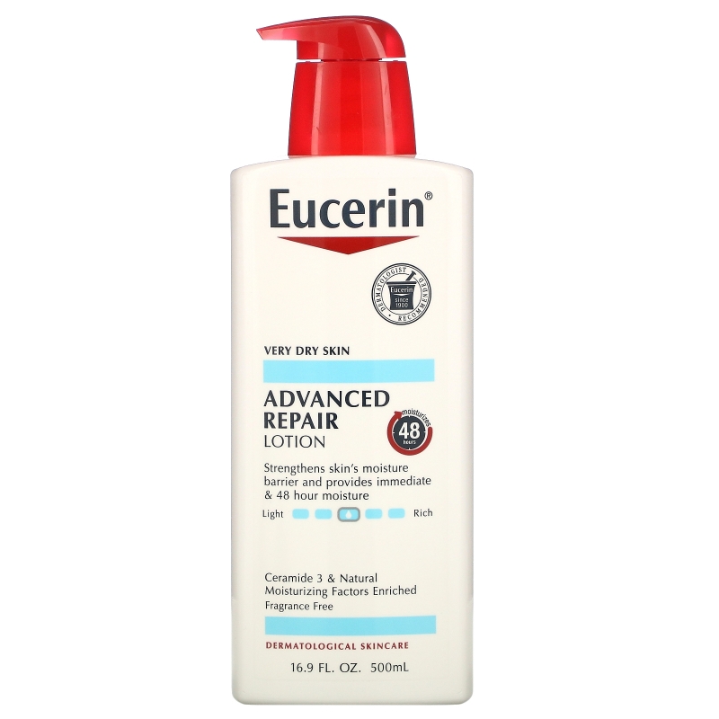 Eucerin, Передовой восстанавливающий лосьон, без отдушек, 16,9 ж. унц. (500 мл)