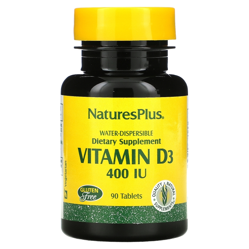 Nature's Plus, Vitamin D3, 400 IU, 90 Tablets