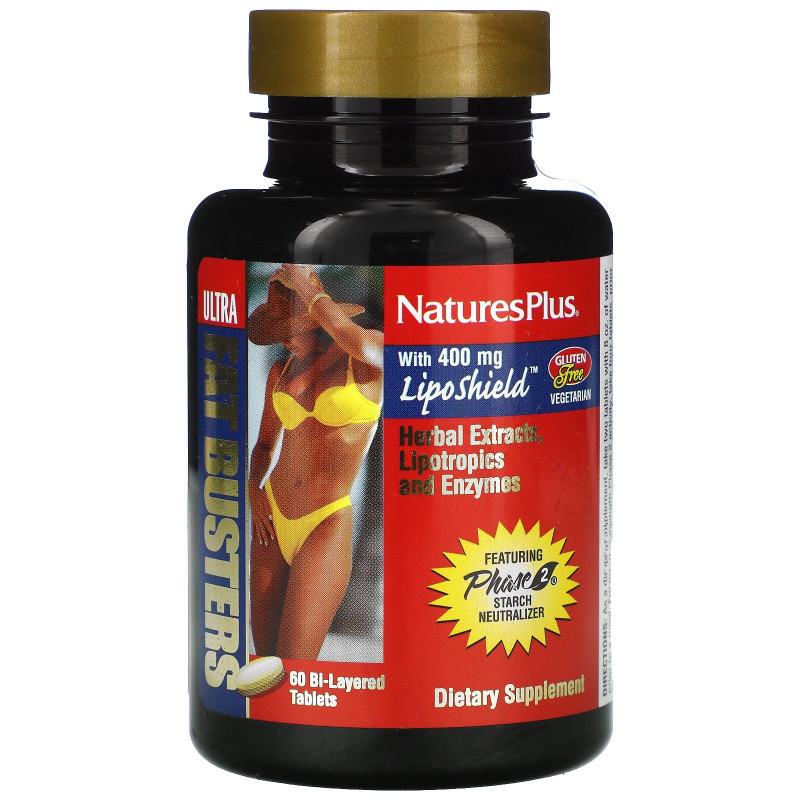 Nature's Plus, Ultra Fat Busters Жиросжигатель 60таблеток