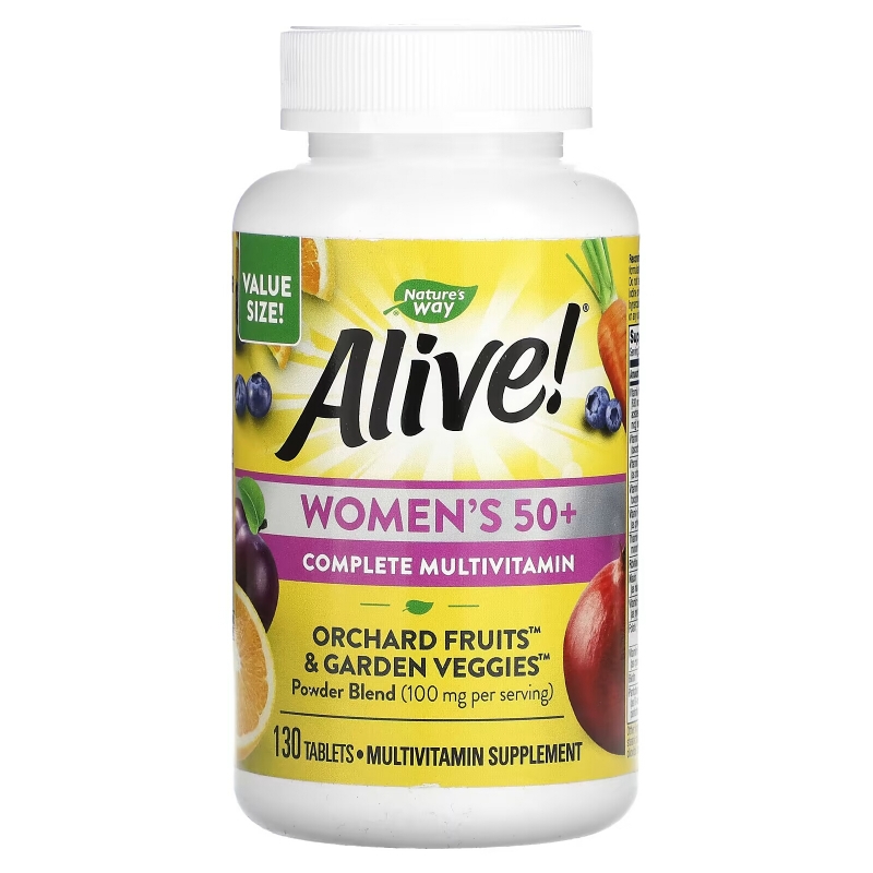 Nature's Way, Alive! Women's 50+ Complete Multivitamin, 130 Tablets