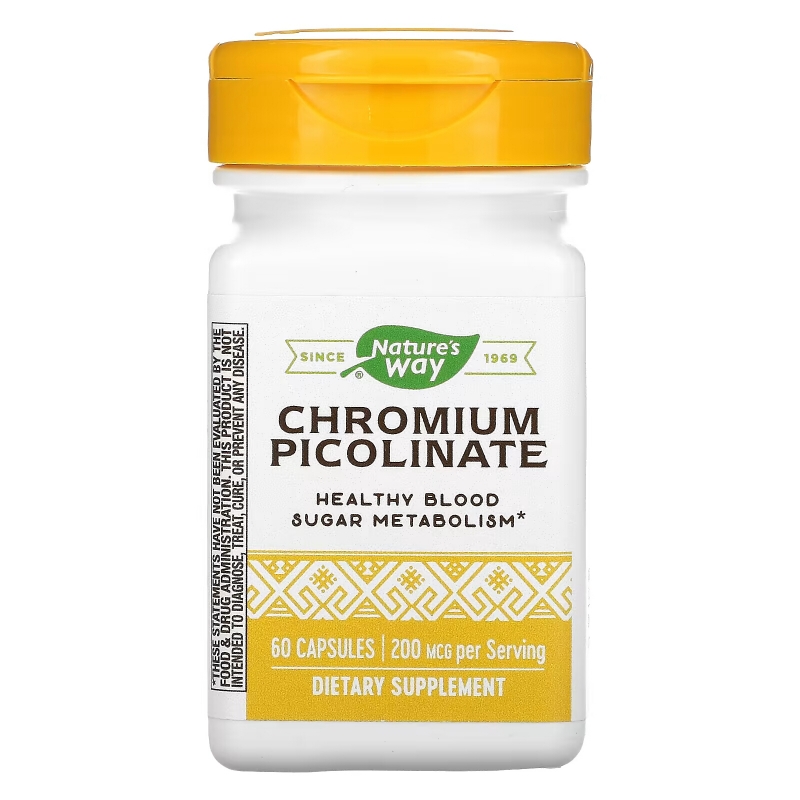 Nature's Way, Chromium Picolinate, 200 mcg, 60 Capsules