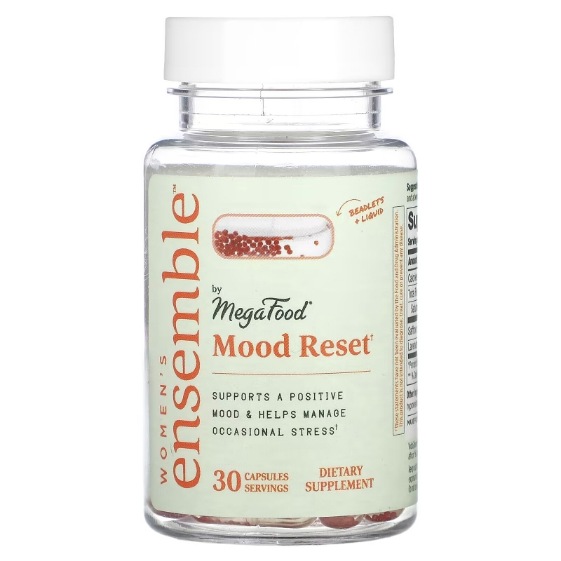 MegaFood, Women's Ensemble, Mood Reset, 30 Capsules