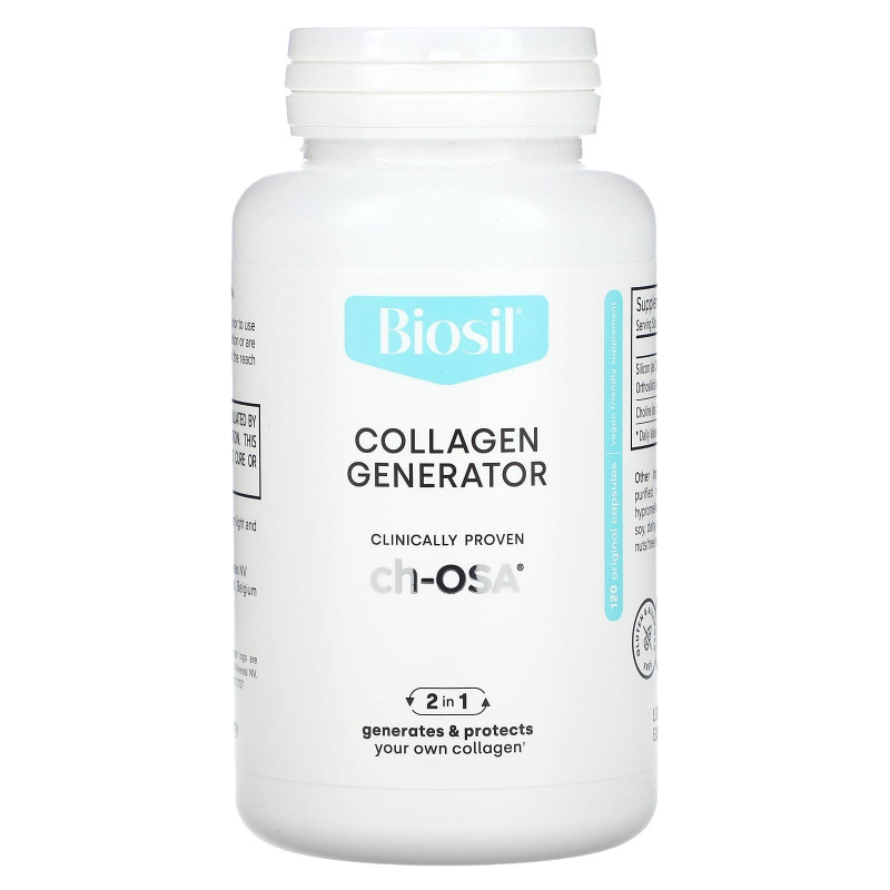 Natural Factors BioSil ch-OSA Advanced Collagen Generator 120 вегетарианских капсул