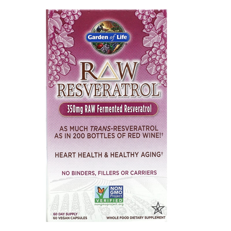 Garden of Life, RAW Resveratrol, 60 Veggie Caps