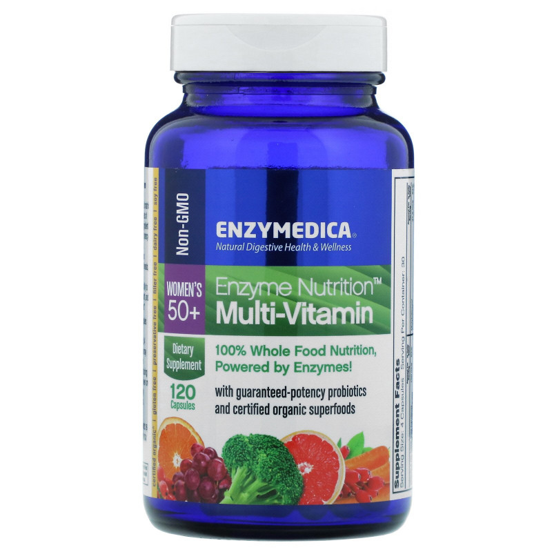 Enzymedica Мультивитамины Enzyme Nutrition для женщин старше 50 лет 120 капсул