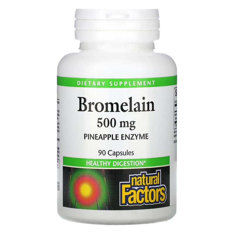 Natural Factors, Bromelain, 500 mg, 90 Capsules