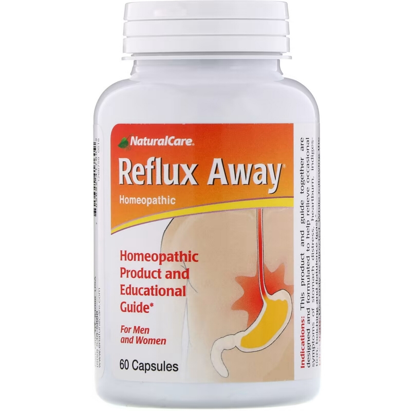 NaturalCare, Reflux-Away, для мужчин и женщин, 60 капсул