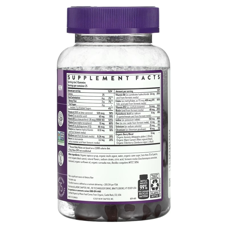 New Chapter, Women's Multivitamin, Berry Citrus, 75 Gummies