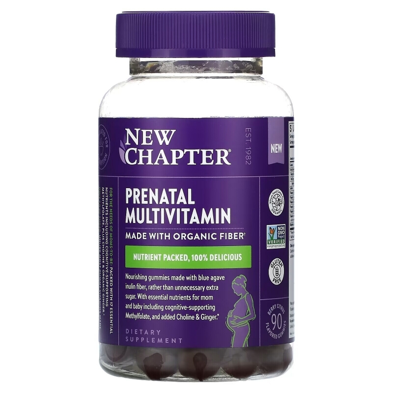 New Chapter, Prenatal Multivitamin, Berry Citrus, 90 Flavored Gummies