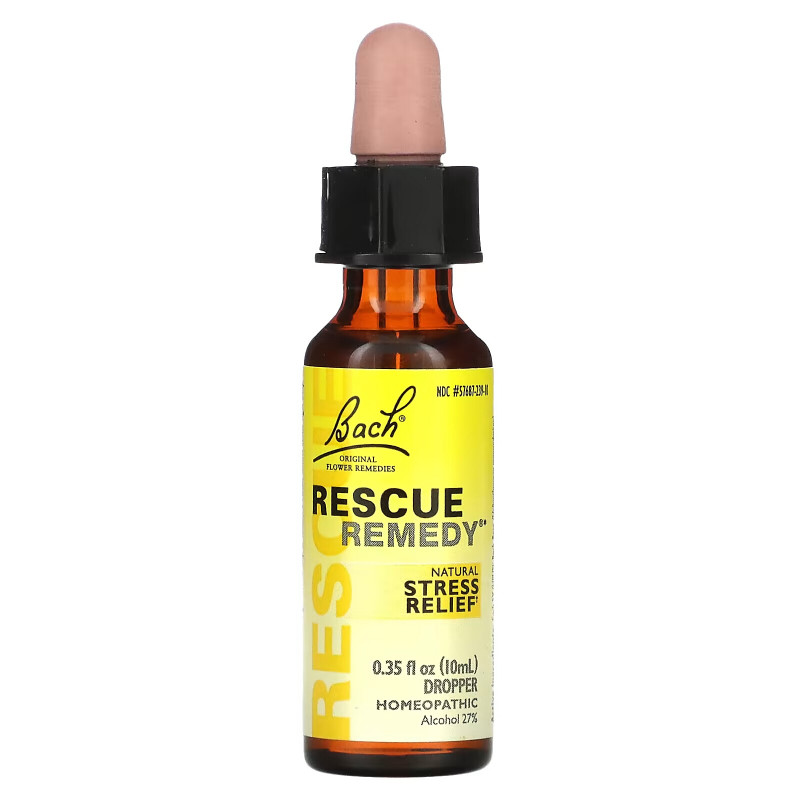 Bach, Original Flower Remedies, Rescue Remedy, Natural Stress Relief, 0.35 fl oz (10 ml)