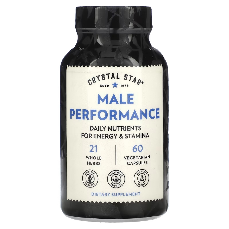 Crystal Star, Male Performance, 60 Vegetarian Capsules