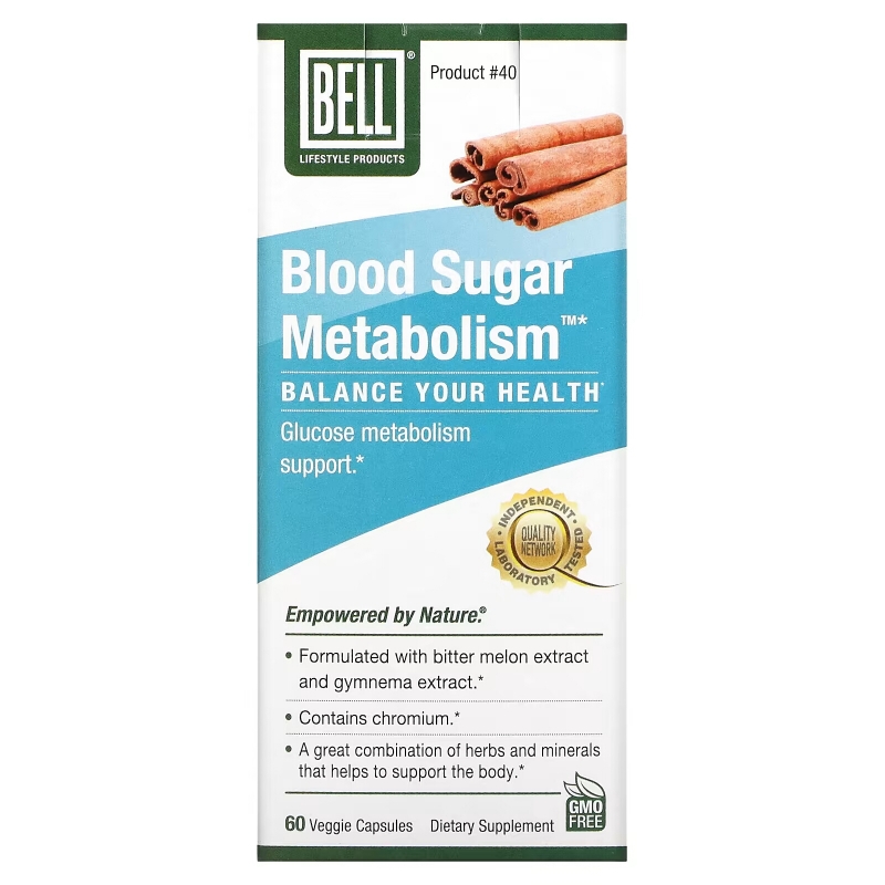 Bell Lifestyle, Blood Sugar Metabolism, 60 Veggie Capsules