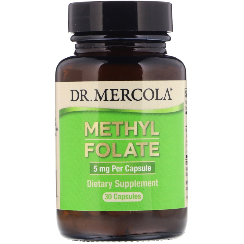 Dr. Mercola, Folate, 5 mg, 30 Capsules