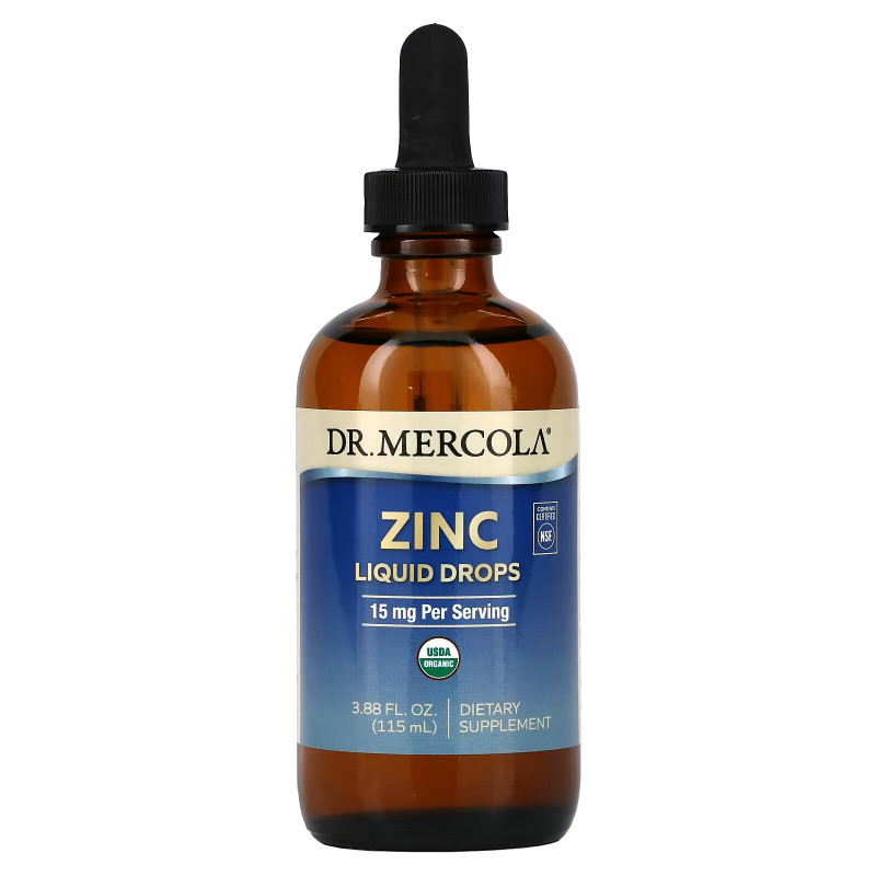 Dr. Mercola, Zinc, 15 mg, 3.88 fl oz (115 ml)