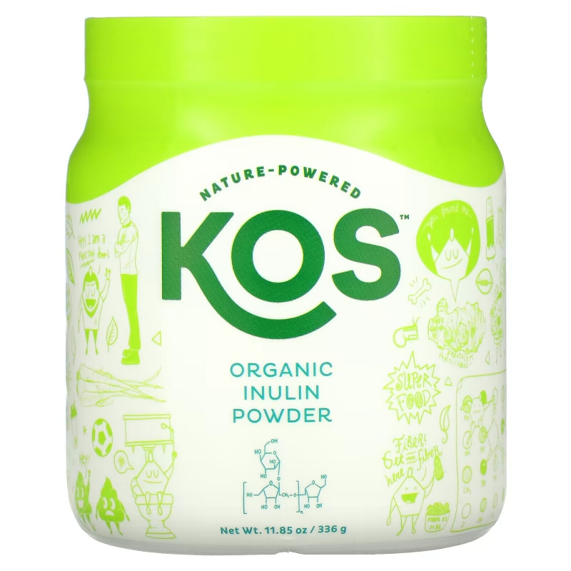 KOS, Organic Inulin Powder, 11.85 oz (336 g)