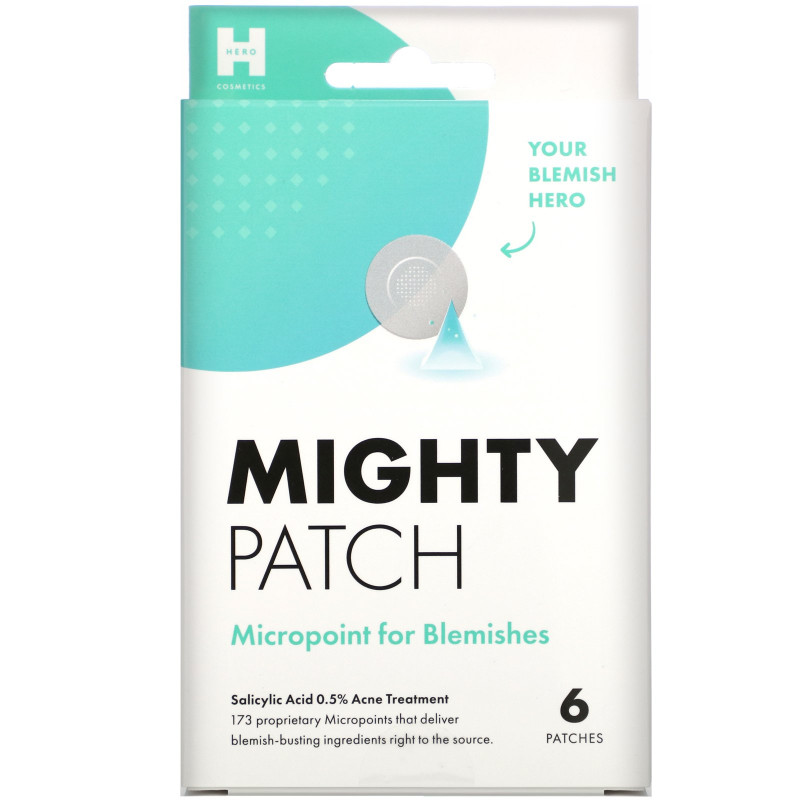 Hero Cosmetics, Mighty Patch, Micropoint for Blemishes, 6 Patches