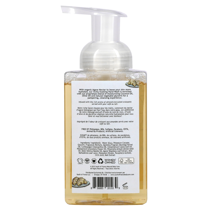 South of France Foaming Hand Wash Almond Gourmande 8 fl oz (236 ml)