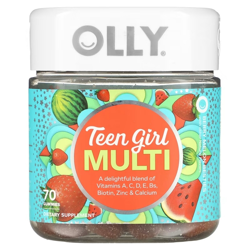 OLLY, Teen Girl Multi, Berry Melon Besties, 70 жевательных таблеток