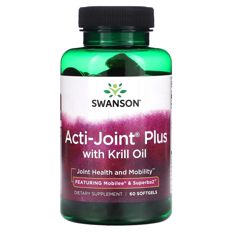 Swanson, Acti-Joint Plus with Krill Oil, 60 Softgels