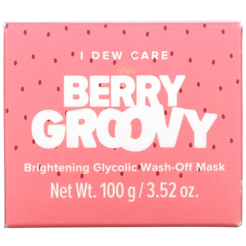 I Dew Care, Berry Groovy, Brightening Glycolic Wash-Off Beauty Mask, 3.52 oz (100 g)