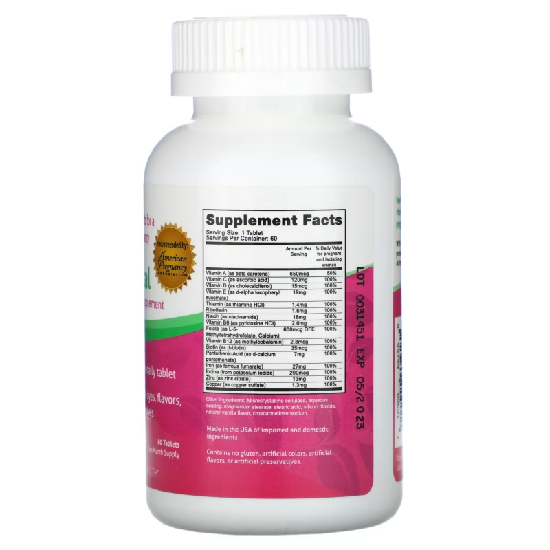 Fairhaven Health Pregnancy Plus Prenatal 60 Tablets