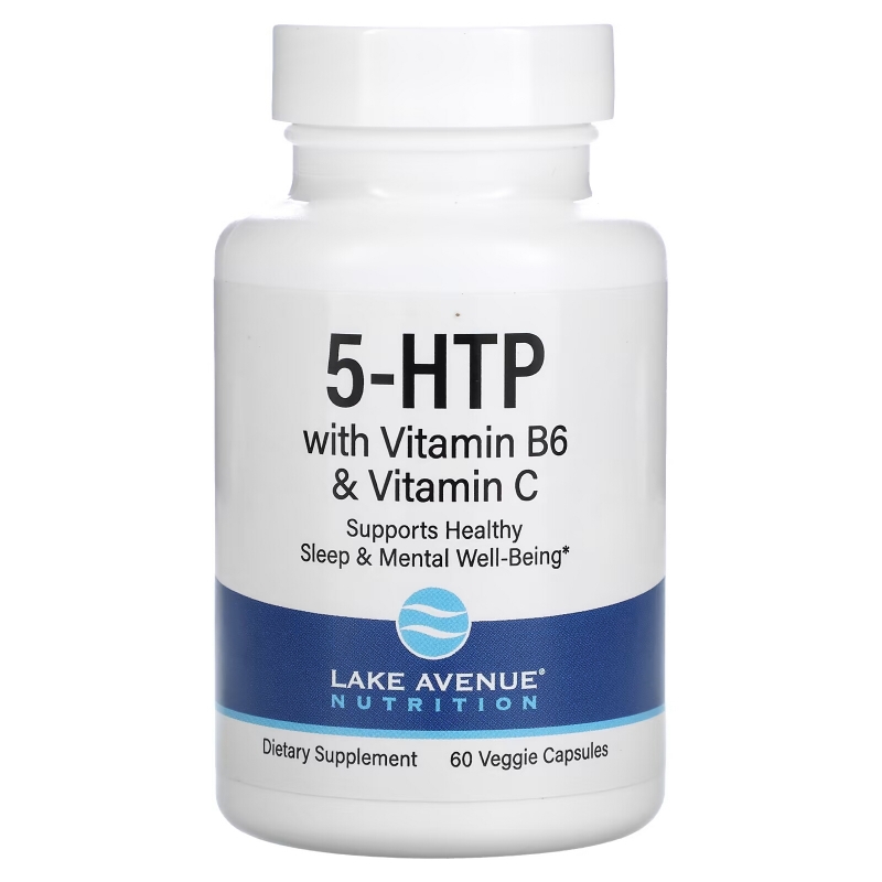 Lake Avenue Nutrition, 5-HTP with Vitamin B6 & Vitamin C,  60 Veggie Capsules