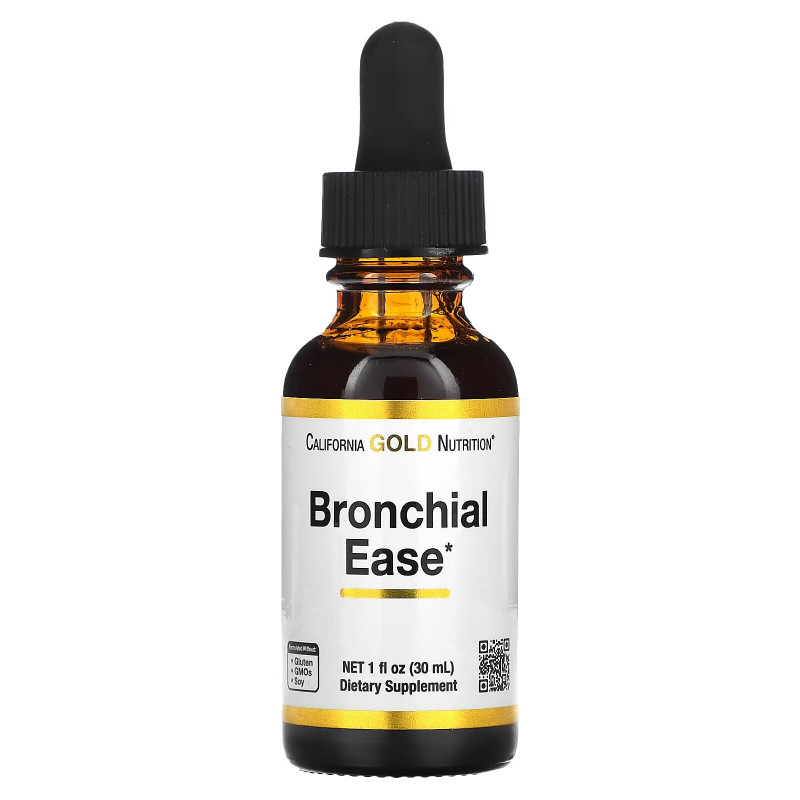 California Gold Nutrition, Bronchial Ease, 1 fl oz (30 ml)