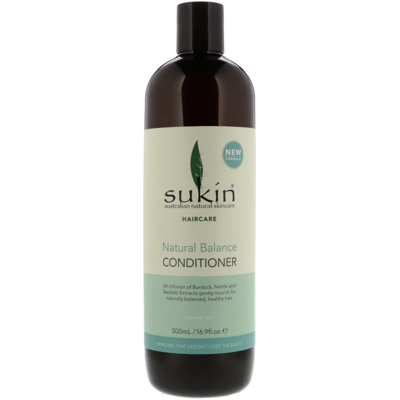 Sukin, Natural Balance Conditioner, Normal Hair, 16.9 fl oz (500 ml)